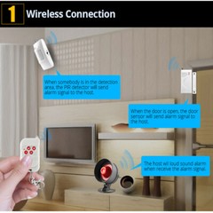KERUI Wireless Alarm System House Home Burglar Siren Alert Security Door Sensor