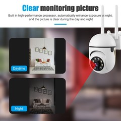 1MP HD 360° Outdoor Camera 5G Dual-Band WiFi Waterproof Home Security Monitor