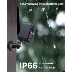2-Pack Security Cameras Wireless Outdoor, 2K Battery Powered AI Motion Detection