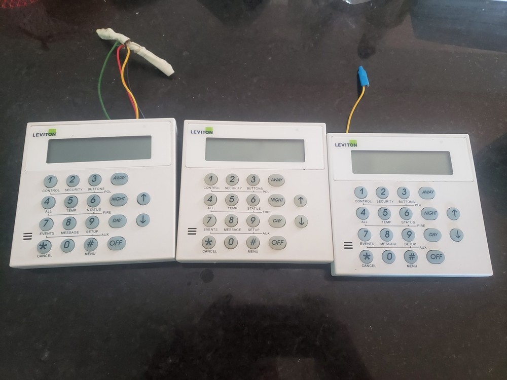 Leviton 33A00-1 Omni Security Keypad Console LCD LED HAI Home Automation