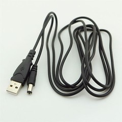 5x USB2.0 Type A Male to 5.5mm x 2.5mm DC Power Male Plug Connector Cable 6ft 2m
