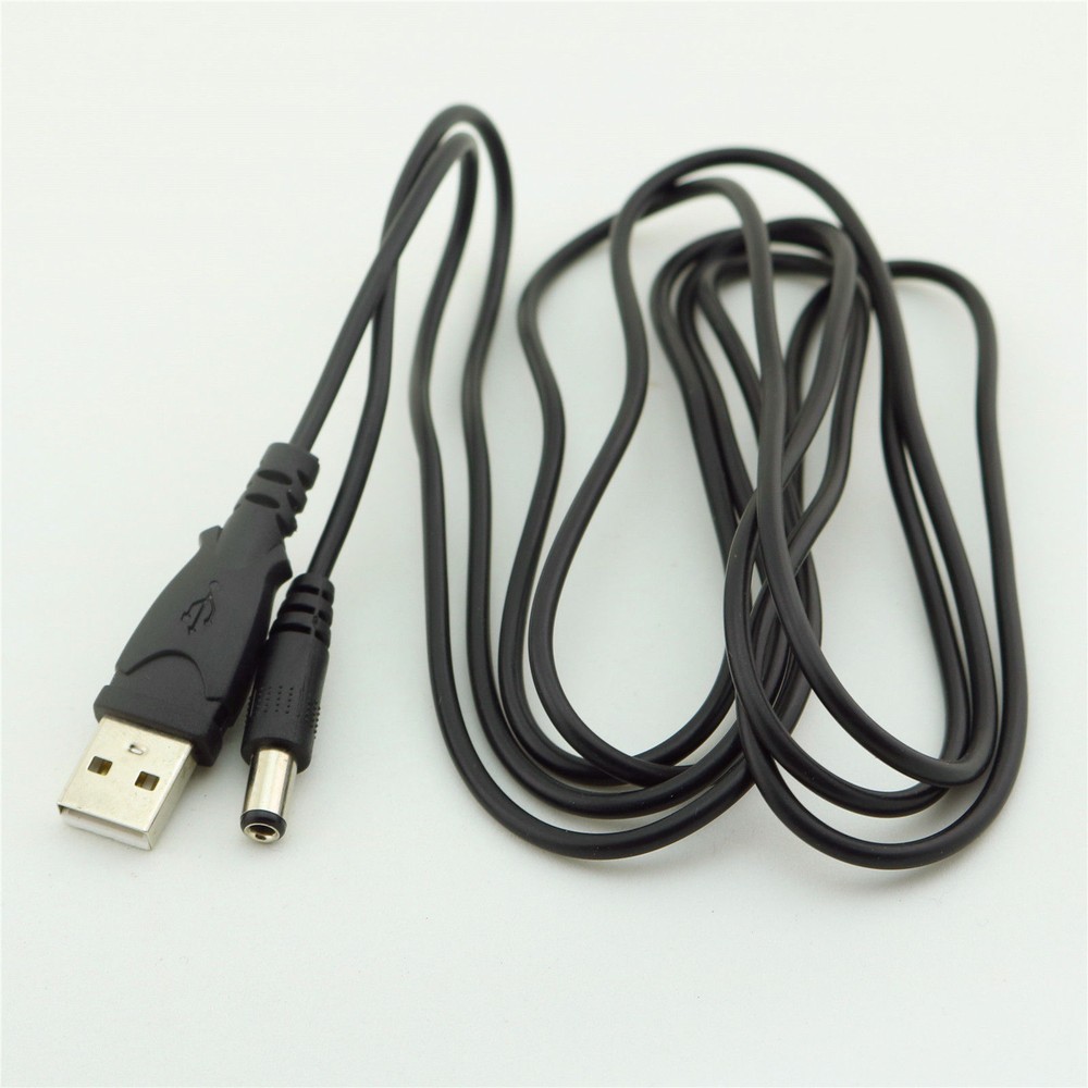 USB 2.0 A Male Plug To 5.5×2.5mm Male Charger Charging DC Power Supply Cable 6FT