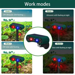 Solar Wireless Motion Sensor Alarm 13 Sound Detector 130db Loud Noise Outdoor US