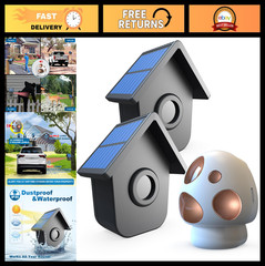 Wireless Driveway Alarm System – Solar Motion Sensor & Detector, 1/2 Mile Range,