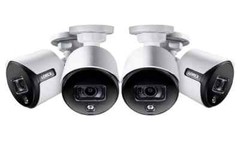 🔥 Lorex 4 Cameras 4K Ultra HD Active Deterrence Security Bullet C881DA-4PK BNC