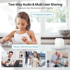 Security Cameras Wireless Outdoor Indoor, 2K Battery Powered WiFi Camera for Hom