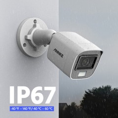 ANNKE HD 3K 5MP 4in1 Security Camera Outdoor Color Night Vision Audio Recording