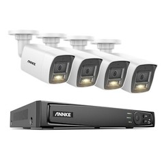 ANNKE 12MP 16CH NVR Color Night 4K Audio POE Security Camera System AI Detection
