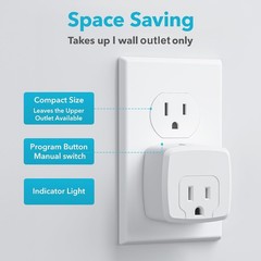 Energy Efficient 3-Outlet Remote Control Plug – 100FT RF Signal Included