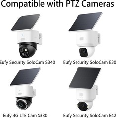 2 Pack Gutter Mount Compatible with Eufy Security SoloCam S340,SoloCam E30/E4…