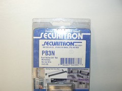 SECURITRON MAGNALOCK CORP. PB3N – PUSH BUTTON – 3/4″ RCT MOMENTARY NARROW STILE