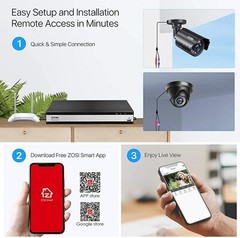 ZOSI 16CH 1080P Home Security Camera System 12 Cameras with 2TB HDD Night Vision