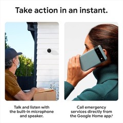 Google Nest Cam Battery Security Camera 1080p Indoor Outdoor Wireless (2-Pack)