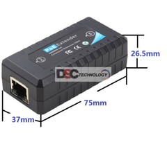 Mini Standard IEEE802.3af 10/100Mbps 1 Port POE Extender For IP Camera-US SELLER