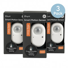 GE Smart Motion Sensor Wire-Free Programmable 3 Pack – New