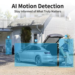 ARCCTV 4MP Wireless Solar Security Camera System Outdoor WiFi Audio Cameras Home