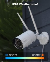 Plug-in Outdoor WiFi Security Camera, 5MP HD Dual Band Wired Wi-Fi Camera for…