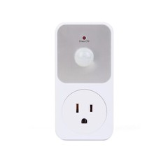 2pk Motion Detection Sensor Power Socket Switch 110V 1800W Security Garage Light