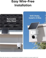 eufy Security SoloCam E30, Security Cameras Wireless Outdoor, Solar Camera
