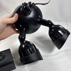 BROKEN RING Floodlight Cam Wired with Motion-Activated 1080P HD Video-Black