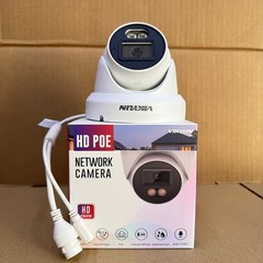 Vikylin 24H Full Color Turret Monitor 5MP Security POE Camera MIC Onvif Outdoor