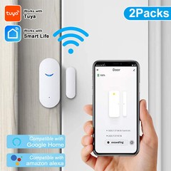WiFi Smart Door Window Sensor Detector Safe Alarm for Alexa Google Home Lot