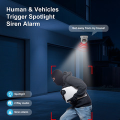 Anpviz 6MP Outdoor PoE PTZ IP Camera, 5X Optical Zoom, Human/Vehicle Detection