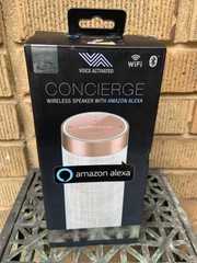 iLive Concierge WiFi Wireless Speaker Amazon Alexa Bluetooth Rechargeable