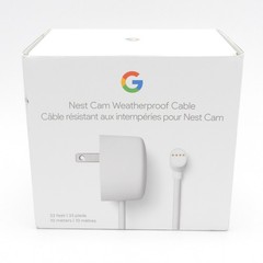 Google Cable for Nest Cam Weatherproof 10M / 33FT – (GA02278-US) Snow