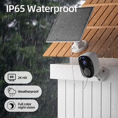 2K Solar Security Cameras Wireless Outdoor Solar Outdoor Camera SD/Cloud Storage