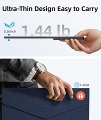 Ingnok Portable Monitor Ultra Slim 15.6 Inch Fhd Ips Laptop Screen Extender