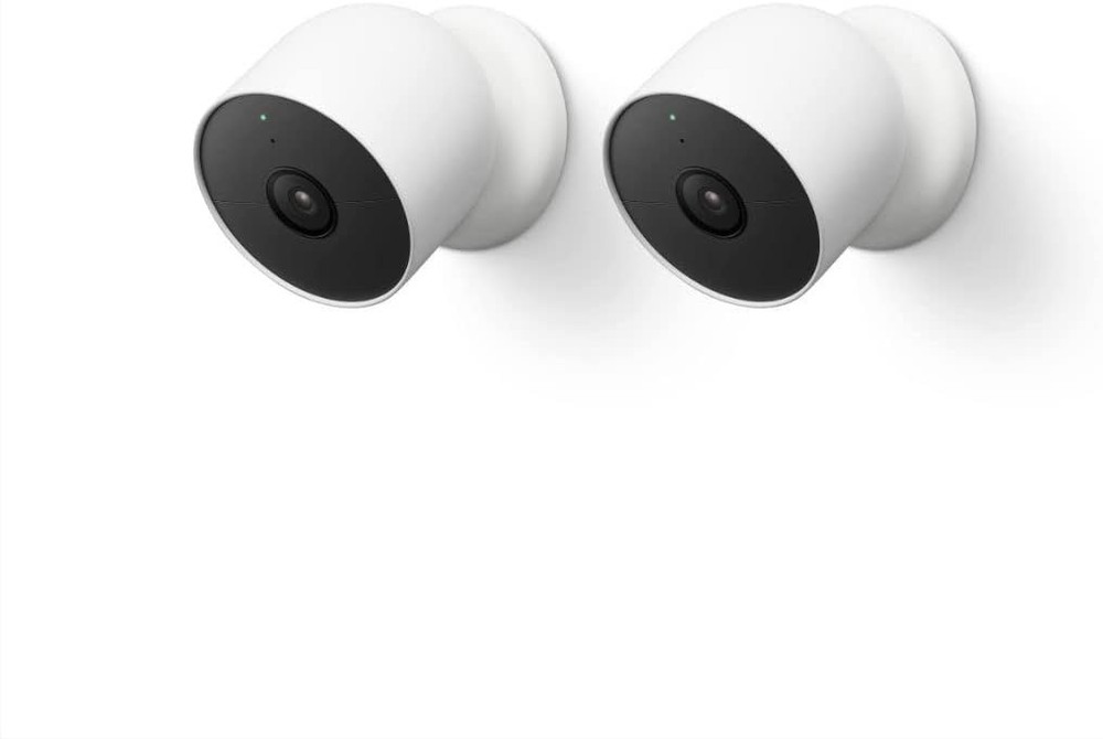 Google Nest Cam Battery Security Camera 1080p Indoor Outdoor Wireless (2-Pack)