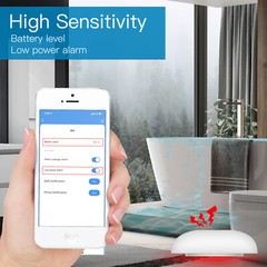 MOES Tuya ZigBee Smart Water Leakage Sensor Flood Overflow Detector Level Alarm