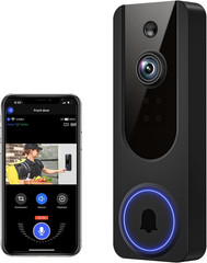 1080P Wireless WiFi Video Doorbell with AI Detection and Night Vision