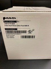 UAS-C1012D2 Raven In/Out 2mp IP dome 2.8 mm Fixed WDR IR *BRAND NEW*