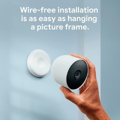 Google Nest Cam Battery Security Camera 1080p Indoor Outdoor Wireless (2-Pack)