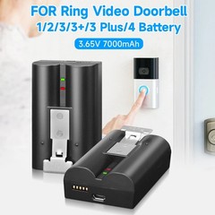 2/4Pack V4 3.65V 6040mAh Li-ion Rechargeable Battery for Video Ring Doorbell 2/3