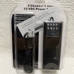 W Box Technologies 0E-4CPW5A60W 4 Channel 5 AMP 12 VDC CCTV Power Supply SEALED