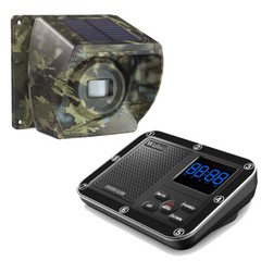 Wuloo 1/3 Mile Solar Driveway Alarm Wireless Outside Motion Sensor for Home Yard