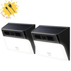 eufy Solar Wall Light Cam S120 Outdoor Security Camera 2K Spotlight IP65 |Refurb