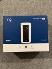 Brand New Ring Spotlight Cam Pro Plug-In 2nd Gen White 4k Retinal Vision 2025