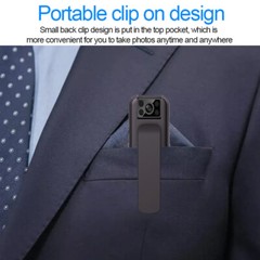 Body Camera W/128GB Card 2023 NEW HD 1080P Noise Reduction Camera For Filming