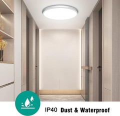 Motion Sensor Ceiling Light Wired – 12 Inch 12Inch, 12in Round
