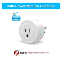 Tuya WiFi Smart Plug 20A with Power Monitor US Outlet Timer Work With Alexa