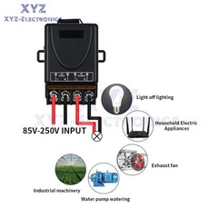 AC90-264V 220V 30A 433MHz Relay 1CH Wireless Remote Control Switch Transmitter