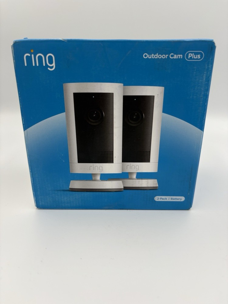 Ring Outdoor Cam Plus Battery Powered Security Camera 2-Pack Brand New Sealed
