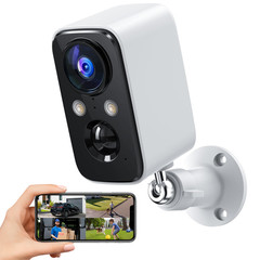Wireless Security Camera For Home Outdoor Security, Solar/Battery Powered 2K HD