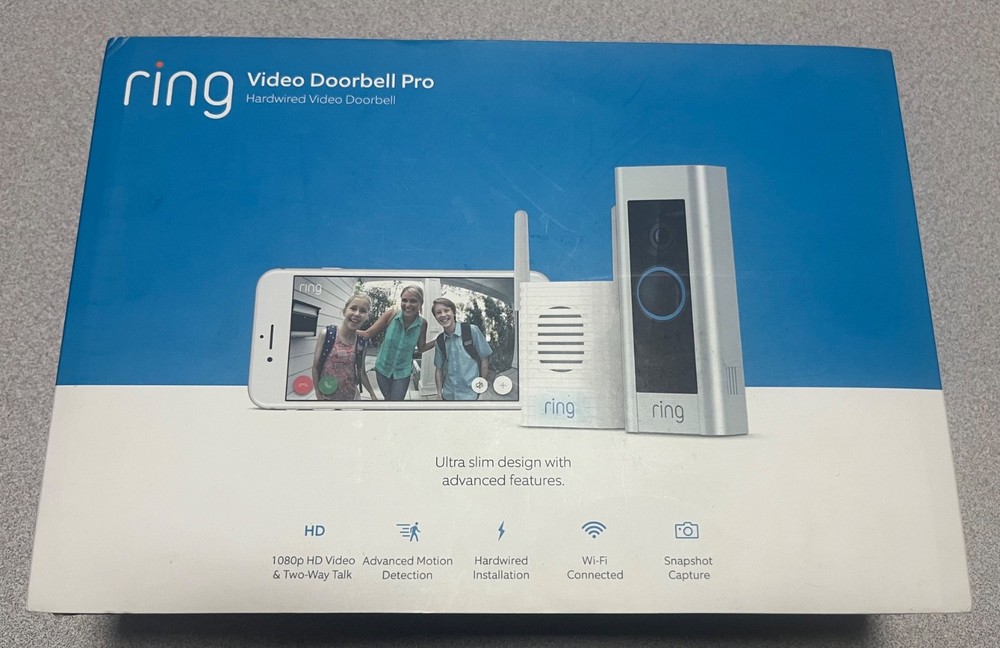 Ring Video Doorbell Pro Hardwired 1080 HD Video and Two Way Talk