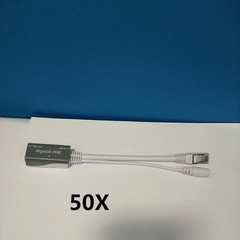 ( 50x ) Mikrotik Routerboard Gigabit POE Power Injector Cable (Input: 18-57V)