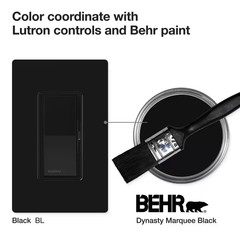 Vacancy-Only Motion Sensor Switch, 2A, Single-Pole, No Neutral Required, Black